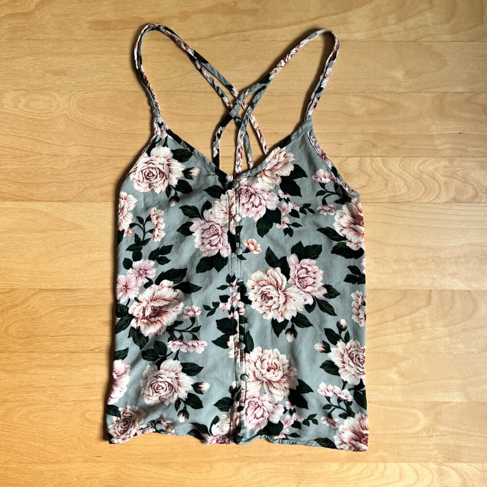 American Eagle Sweet, Super Soft, Floral Tank -Size XS